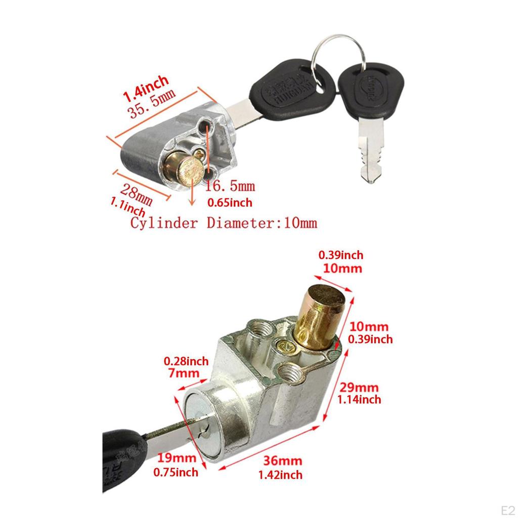 Electric Car Battery Box Lock Anti-thieves Sturdy Wear Resistance Parts Multiuse