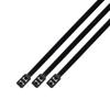 100Pcs CS Electrical Wire ties Zip Tie Double Flex Tie Band Cable Ties Fasten Loop