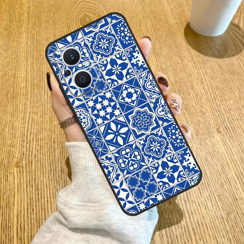 Марокканская плитка Funda для OPPO Reno 10 11 12 13 14 Pro 14F 13F 12F 11F 7 8 Lite Чехол OPPO Find X5 X8 X9 Pro