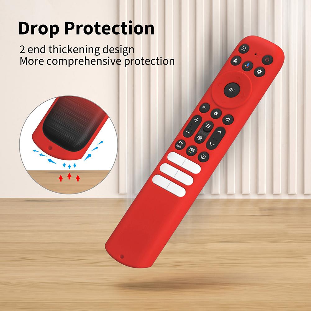 Silicone Cover Anti Slip Protective Case Shockproof Television Remote Cover for TCL RC813 FMB1/RC902V FMR1/RC923 Voice Remote