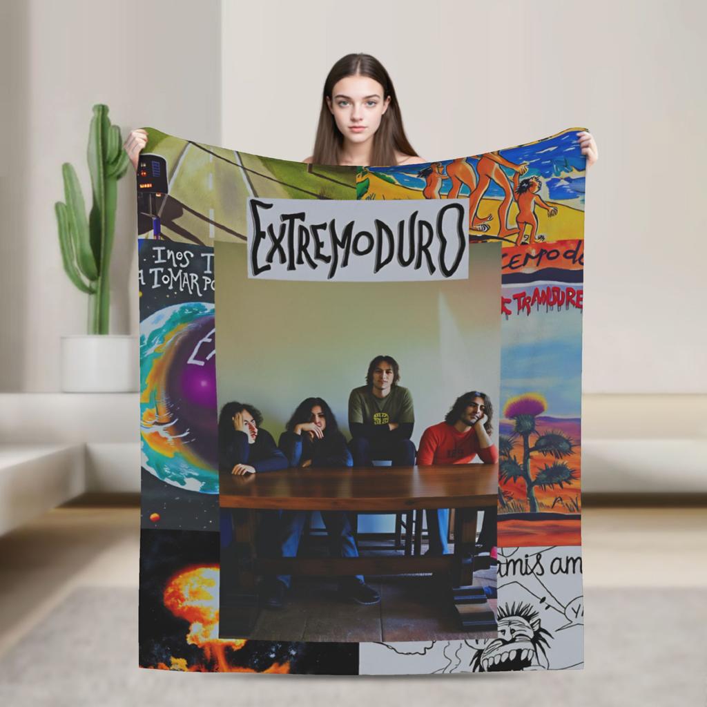 Extremoduro Spanish Band Blankets Travel Office Flannel Throw Blanket For Home Decor Super Soft Design Quality Bedspread Gift
