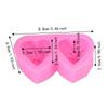 Non Stick Rose Heart Silicone Mold Heart Flower Heart Cake Mold  Soap Candle Making