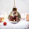 6 шт. Рождественские акриловые подвески Снеговик Прозрачная лампочка Подвесное украшение 2D Плоские качели