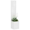 Garden Privacy Screen Floral White 32 x 32 x 150 cm