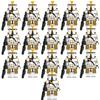 Star Wars Series 501st Clone Trooper Shock Trooper Wolfpack Airborne Building Blocks Toy Bag Set