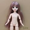 6 минут 30 см BJD тело голая кукла 3D реальные глаза общие мышцы 20 суставов милая кукла меняющаяся девочка игрушка