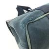 HERMES Valparaiso PM Tote Bag Flap Bag Hand Bag cotton / Leather Black