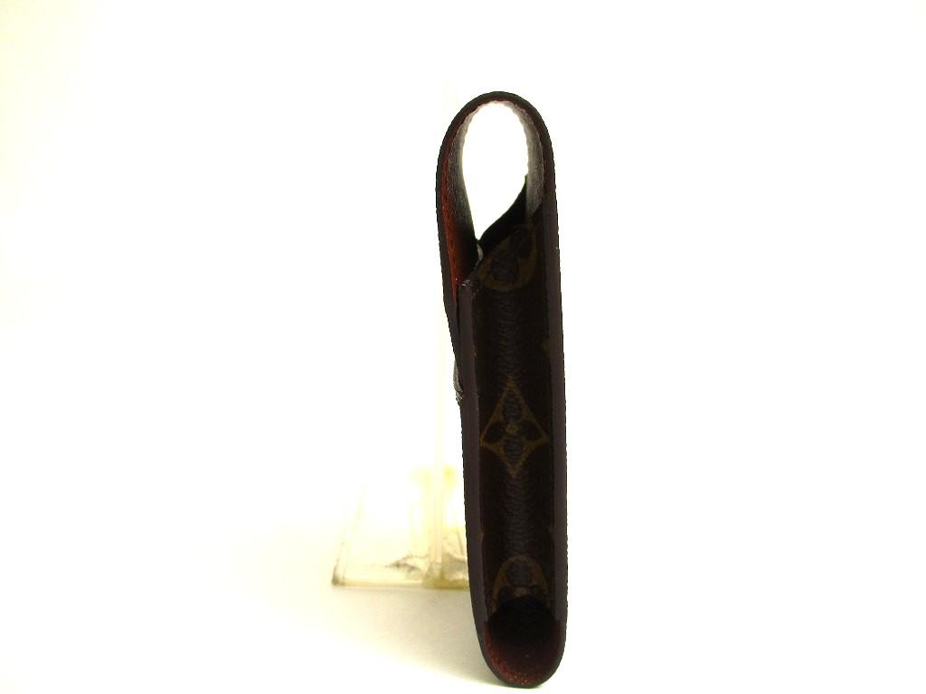 Authentic LOUIS VUITTON Monogram Leather Brown Cigarette Cases #a954 Refurbished