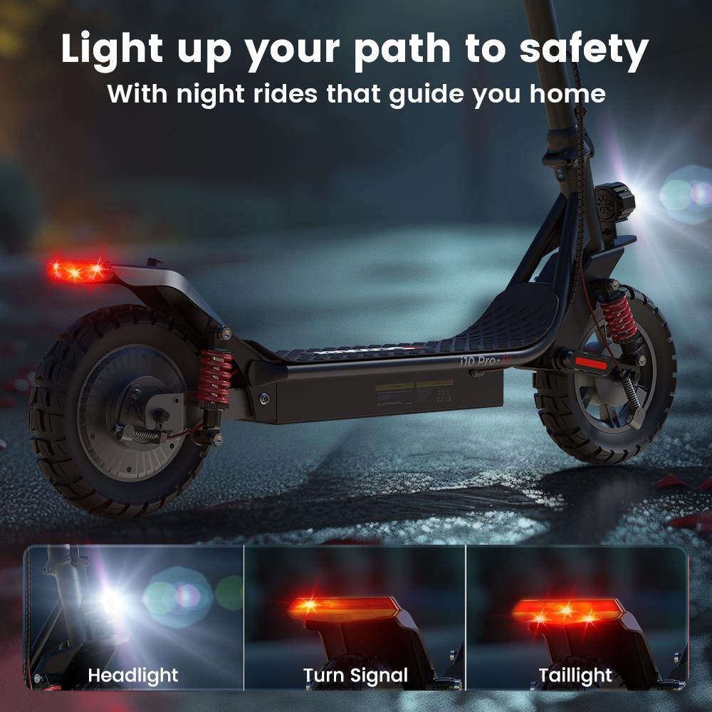Electric Scooter Foldable iScooter 10" 800W Motor 48V 15AH Max Range 60Km Load 120Kg Black i10 Pro