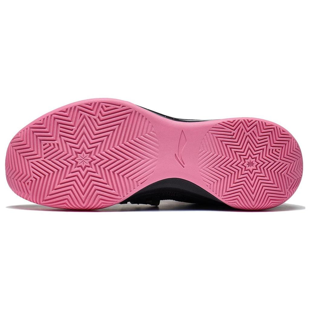 LiNing Blade 3 Team Shock Absorbing Non-Slip Durable Low-Top Basketball Shoes Men Sneakers Black Pink ABAS095-11