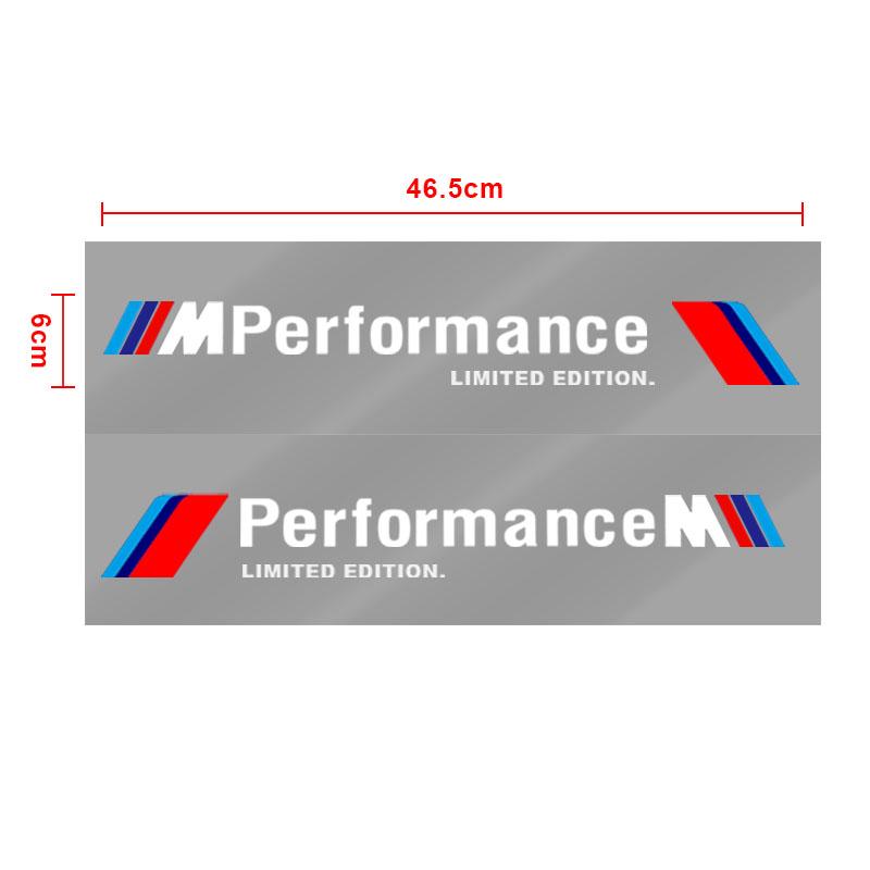 2pcs Car 3D Stickers Auto Side Body Sports Sticker Decals Car Accessories For BMW M E34 E36 E60 E90 E46 E39 E70 F10 F20 F30 X5 X6 X1 M3 M5 M6 E71 F01