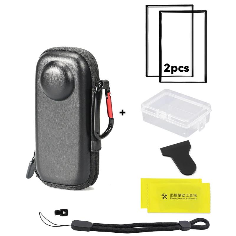 Для Insta360 X4 защитная пленка для экрана + чехол для хранения защитная сумка для защитной сумки для экшн-камеры Insta 360 X4 аксессуары