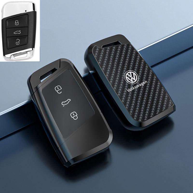 Для VOLKSWAGEN Новый Чехол-Оболочка из Кожи и Цинкового Сплава для Автомобильного Ключа Для VW Volkswagen Magotan Passat B8 Skoda Superb Kodiaq A7 Автомобильный Ключ