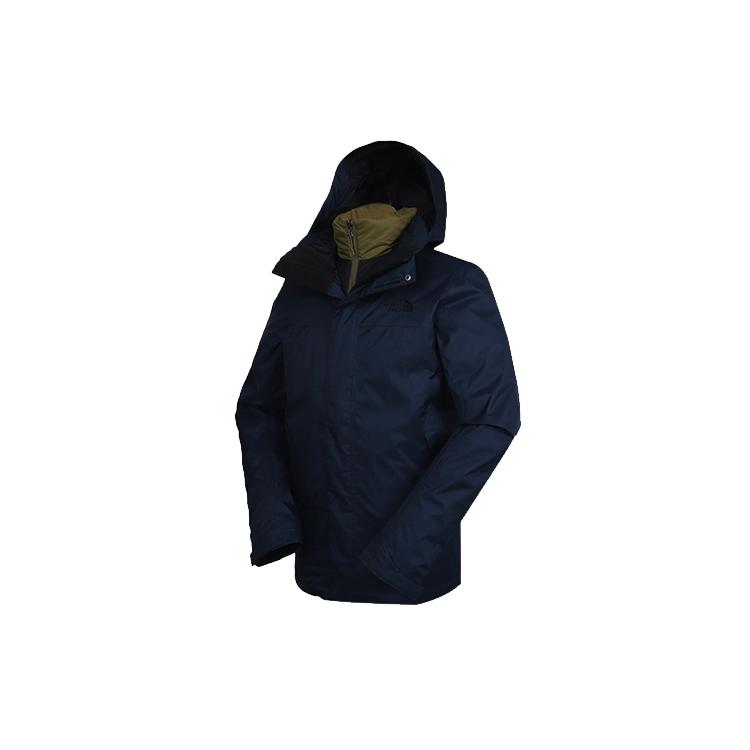 THE NORTH FACE Windbreaker Jackets Men's Dark Blue Hooded Moderate 4U7L-XC7