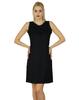 Women Short Mini Black Dress Sleeveless Rayon Made Bodycon Dress
