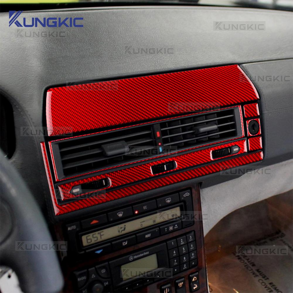 Carbon Fiber Interior Sticker for Mercedes Benz SL R129 1990-2002 Air Vent Panel Cover