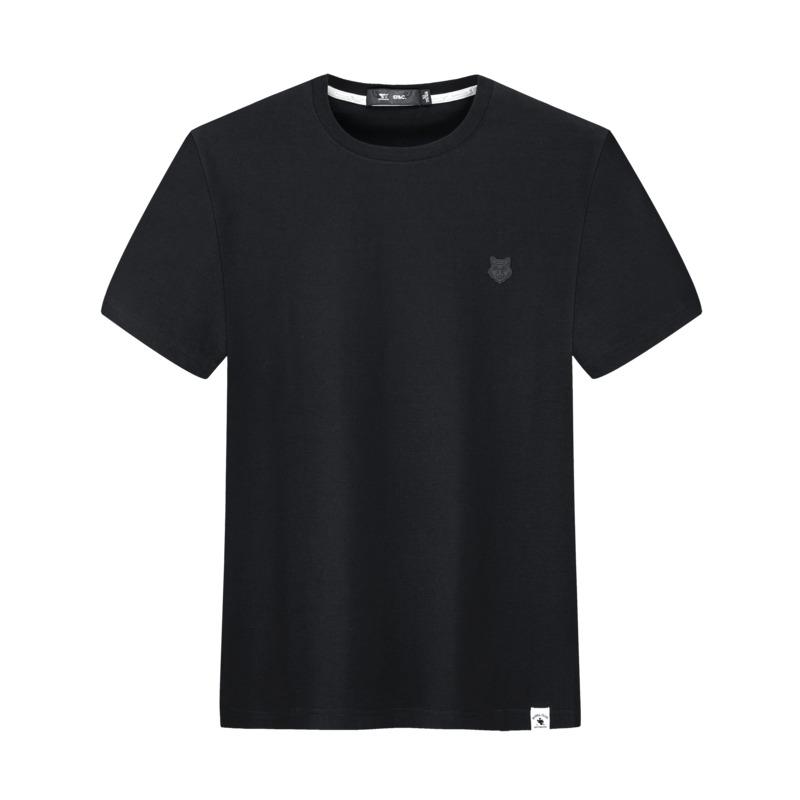 Seven Wolves Men's Silk Round Neck Short Sleeve T-shirt