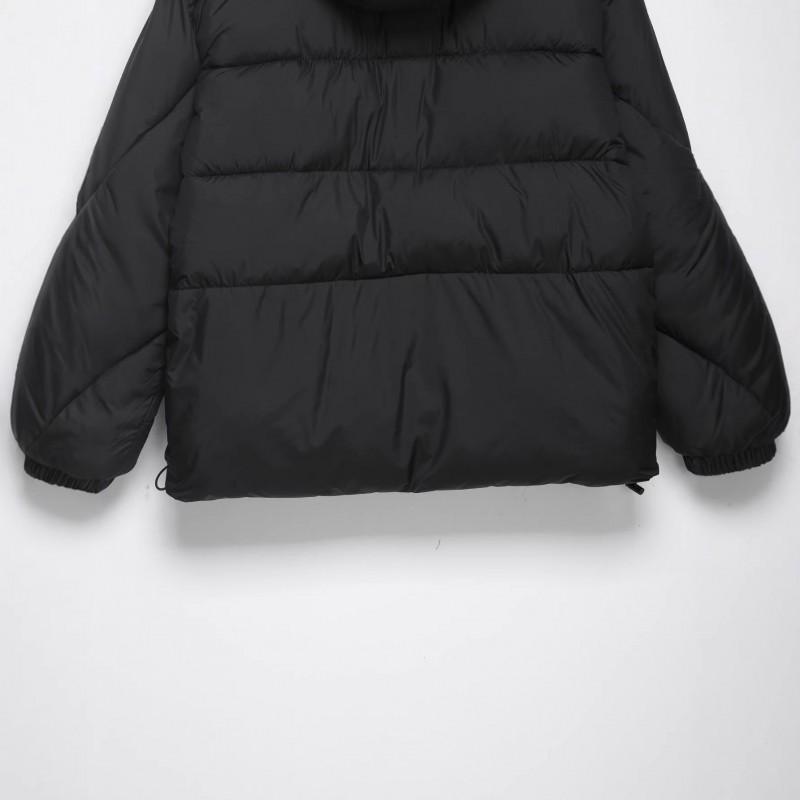 Womens Casual Loose Hooded Cotton Puffer Jacket 2025 Winter Stand Collar Zip Up Coat