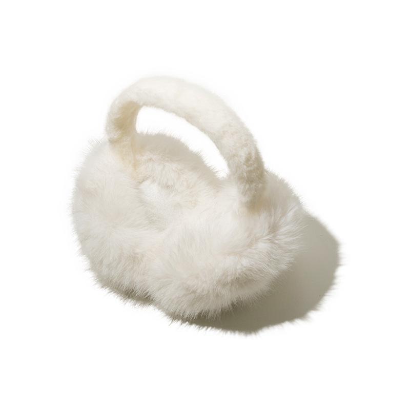 High-Density Fleece Earmuffs - Thick & Long Plush Winter Ear Warmers, Windproof for Northern Outdoor Use