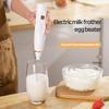 Electric Milk with Handheld 3 Speed Adjustable Drink Egg Beater USB Rechargeable Frother Mixer Stainless Whisks Portable Foam
