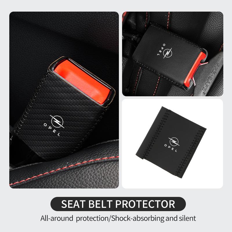 Car Seat Belt Buckle Anti-scratch Protector Cover Accessories For Opel Vectra Zafira Meriva Mokka Grandland Vivaro Antara ujl522
