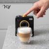 Coffee Decoration Accessories 3D Printed Latte Art Camera, Manual Powder Printer with Handheld Stencil Machine Template Cards, Cocoa Cinnamon