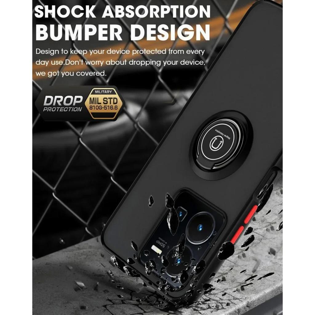 Вращающийся держатель Кольцо Магнитный чехол для Moto Edge 40 Neo 30 Fusion Neo Ultra G72 G84 G54 G14 G52 G60 G 60S G13 G23 Матовый чехол