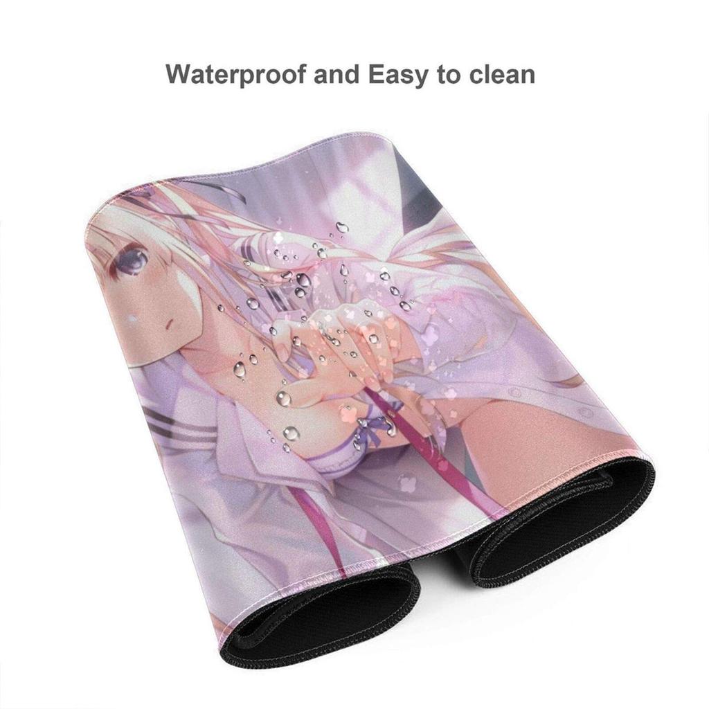 Keviners Коврик для мыши Рем Рам Коврик для мыши Игровой Аниме Водонепроницаемый 40 x 75 x чтобы Поднять Скучный Противоскользящий Размер 0,3 см (Как девушка)