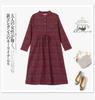 2024 Elegant Plus Size Long Sleeve Dress for Middle-Aged & Elderly Women - Spring & Autumn Collection