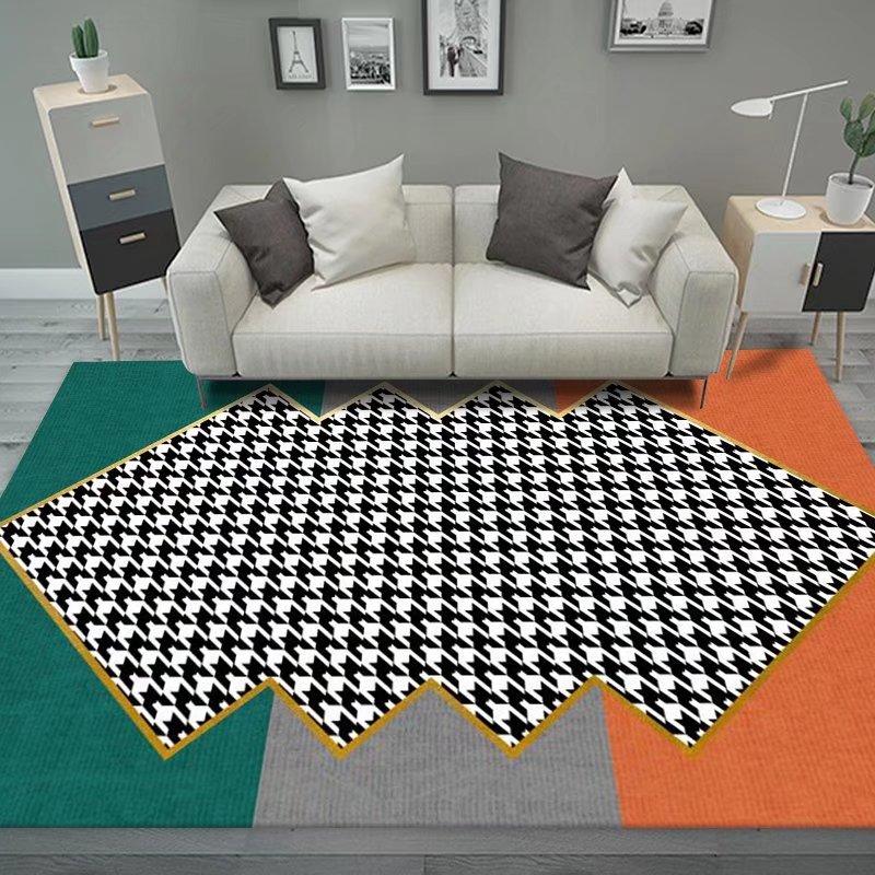 Мягкий оранжевый ковер для гостиной, европейский геометрический ковер для домашнего декора, моющийся коврик для прихожей, большой размер, ковры для спальни 2x3 м