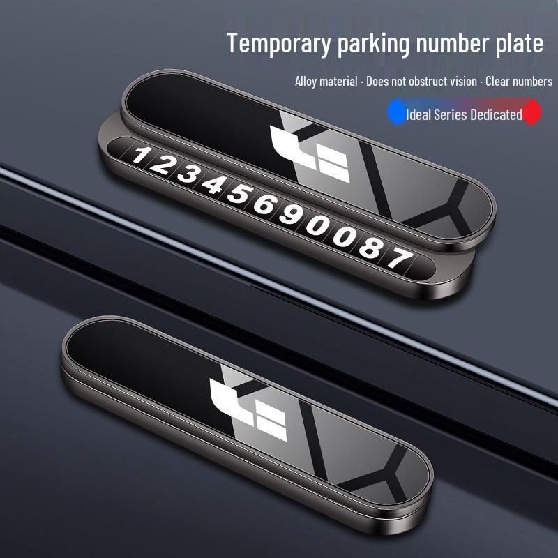 Идеальный временный номерной знак для парковки для Ideal ONE L6-L9, с дисплеем для телефона для движущегося автомобиля