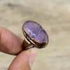 African Amethyst Rough Ring Electroformed Copper Ring Adjustable Rings Handmade Electroformed Jewelry Gemstone Rings Special Occasion Gift
