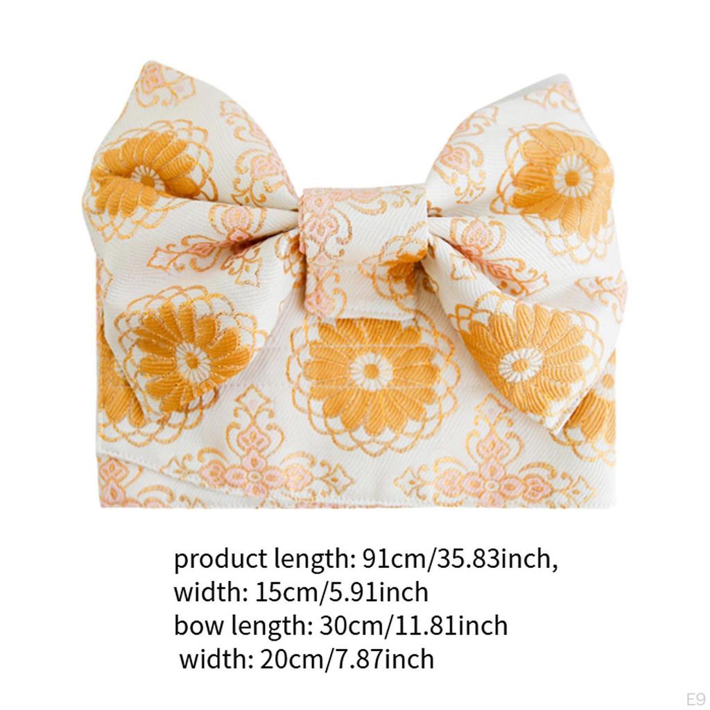 Японский пояс-бантик для кимоно, который легко надевать на талию для фестивалей, свадебных вечеринок
