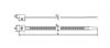 HellermannTyton Cable Ties, Insulok AB250-IVY, 100 pieces, Weather-resistant and Heat-resistant Grade, Ivory