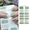 1 лист полных оберток для ногтей наклейки для ногтей полоски лака наклейки DIY блестящий клей для ногтей наклейки для ногтей для женщин и девочек
