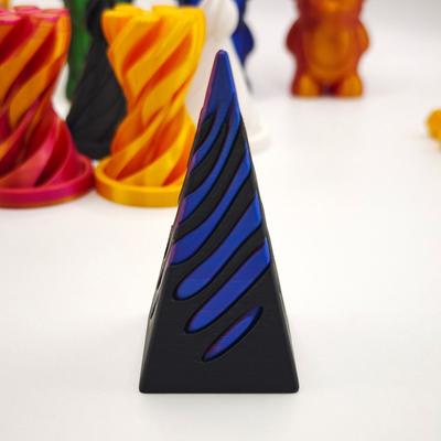 1 шт. Детская 3D-печатная игрушка-непоседа в виде спирального конуса, Невозможная пирамида, Сквозная скульптура, Антистресс, Снятие тревоги, Игрушка для взрослых