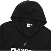 Men's FILA Sweatshirts Unisex Black Hooded Thin Regular