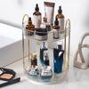 360 Degree Rotating Makeup Organizer Detachable Skincare Holder Rack Light Luxury Space-Saving for Dressing Table Washing Table