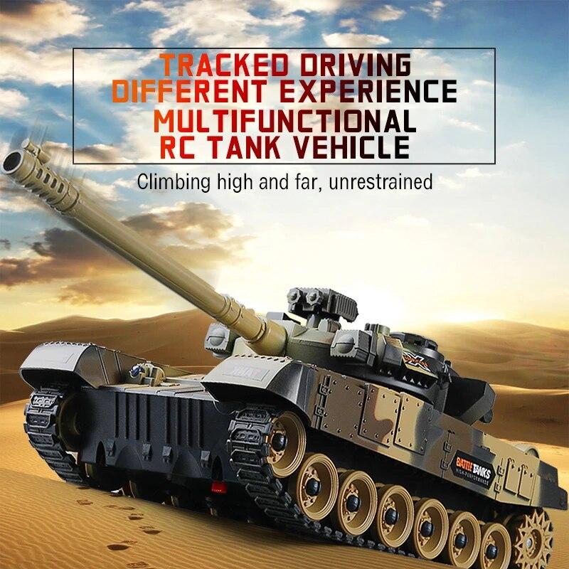 Новый 9-канальный радиоуправляемый танк, военная военная битва, Соединенные Штаты M1 Leopard 2, игрушечный автомобиль с дистанционным управлением, тактическая модель, электронные игрушки для мальчиков и детей