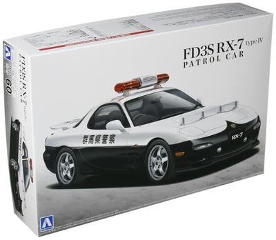 Aoshima Bunka Kyozai The Best Car GT Series Mazda FD3S Тип IV Патрульная машина Пластиковая модель 1/24 № 60 RX-7