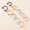 Lip Piercing Retainer Men Gifts Women Piercing Nose Ring Body Jewelry Stainless Steel Septum Rings