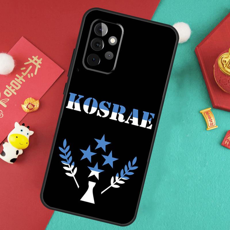 Kosrae Flag Case For Samsung Galaxy A56 A36 A26 A16 A06 A13 A33 A53 A15 A35 A55 A34 A54 A12 A32 A52 A17