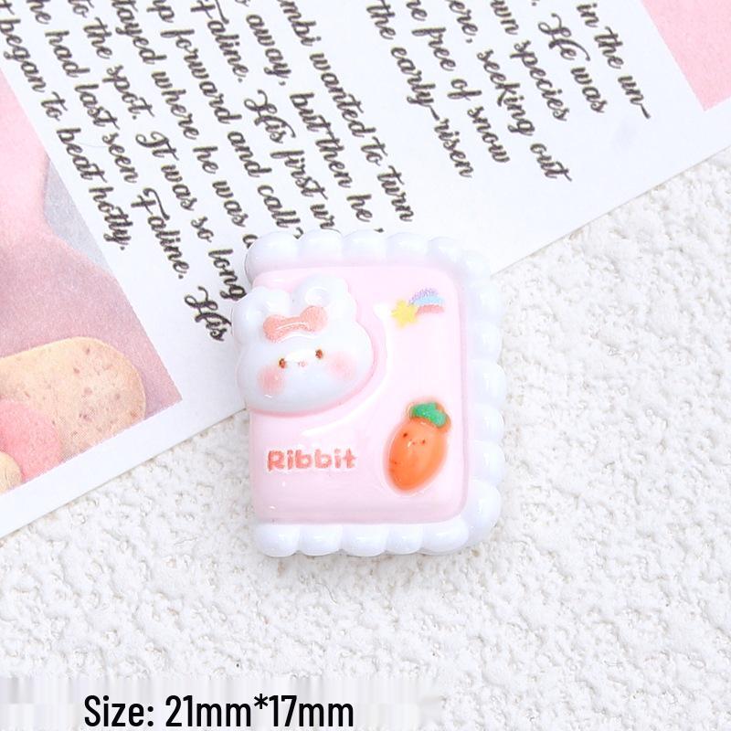 Little Bunny Cartoon Resin Buttons for DIY Jewelry & Hair Clips