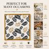 20PCS Black Gold Leaf Paper Napkins 2-Ply Decorative Tissue for Wedding Dinner Party Table Decor