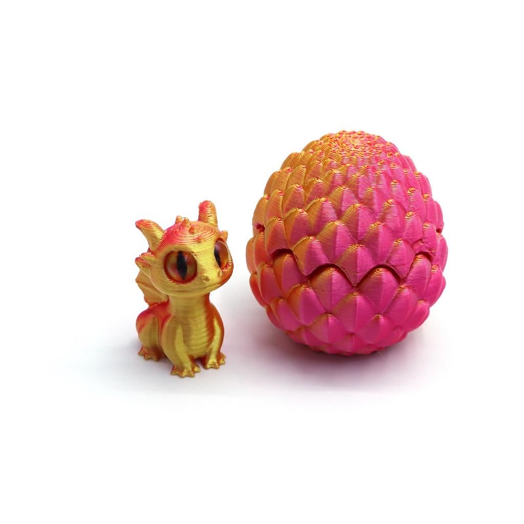 Набор 3D-печатных яиц дракона, красочные детские игрушки, украшения, декомпрессионная модель, фигурки