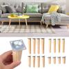 Table Chair Wooden Furniture Legs Nightstand Storage Box Leg Furniture Accessories Tapered Feet