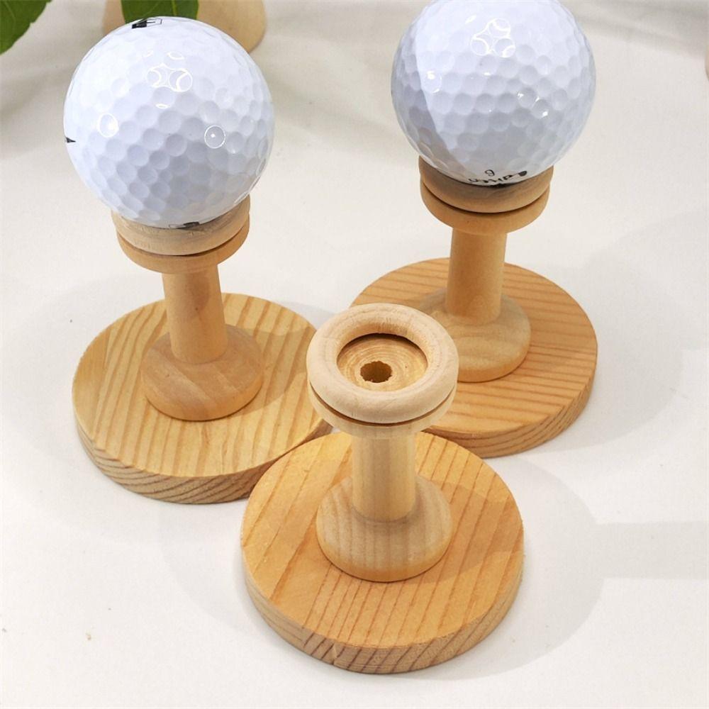 3Pcs Wooden Golf Ball Tees Storage Rack Golf Tennis Ball Support  Tabletop Decor