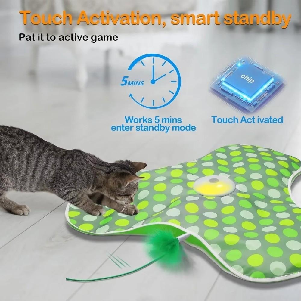 Electric Hide and Seek Cat Toy Motion Activated Interactive Cat Toys  Relieving Boredom
