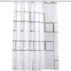 3D печатная геометрическая большая квадратная занавеска для душа PEVA, утолщенная водонепроницаемая устойчивая к плесени перегородка для ванной комнаты, универсальная занавеска
