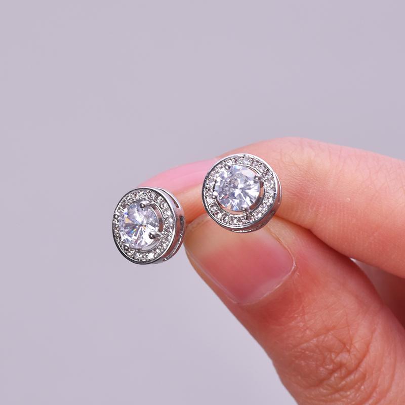 Серьги-пусеты из стерлингового серебра S925, модные серьги-кольца, серьги с покрытием из белого золота, серьги без никеля